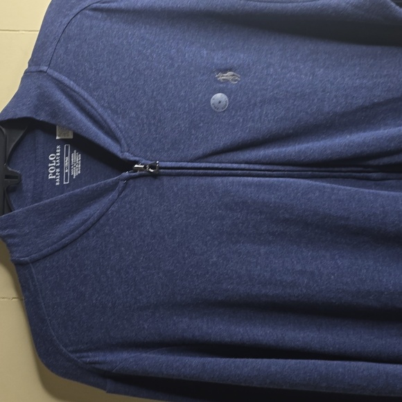 Polo Ralph Lauren Mens Double Knit Luxury Jersey Full Zip Sweater Medium - Picture 4 of 12